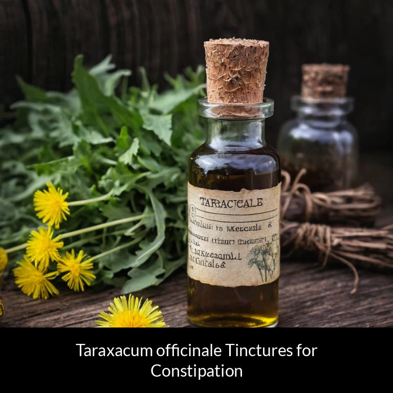herbal tinctures for constipation taraxacum officinale herbs