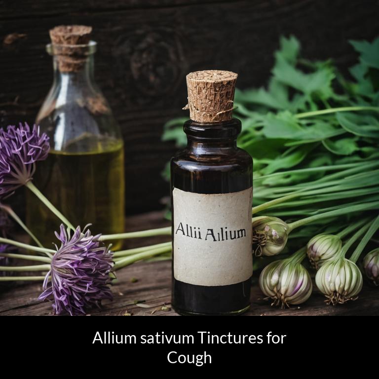 herbal tinctures for cough allium sativum herbs