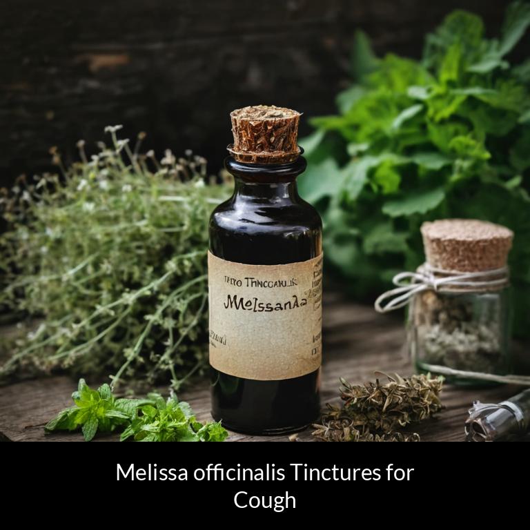 herbal tinctures for cough melissa officinalis herbs