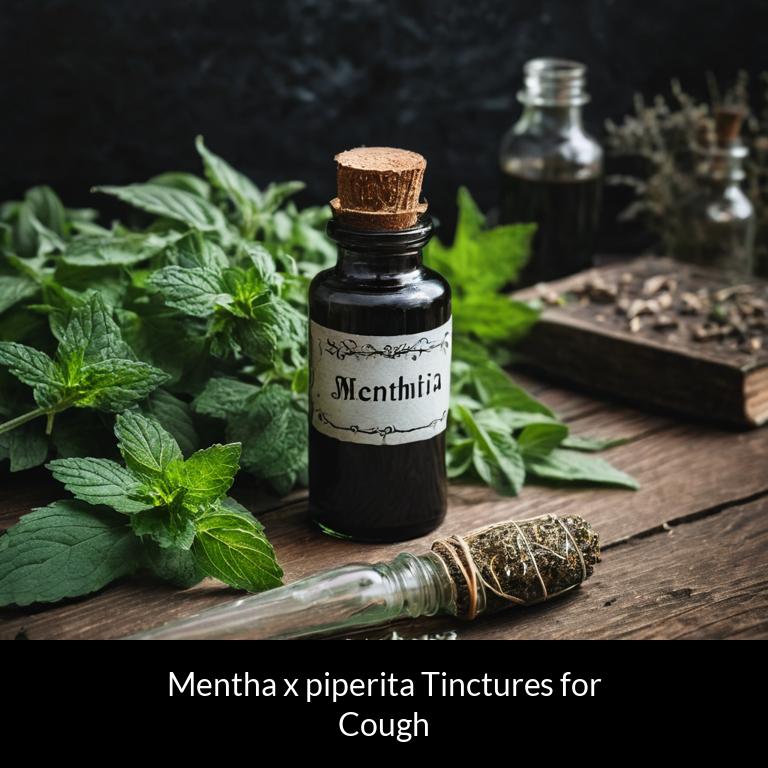 herbal tinctures for cough mentha x piperita herbs
