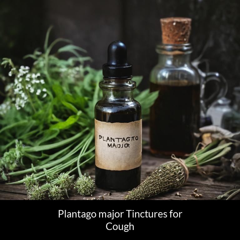 herbal tinctures for cough plantago major herbs
