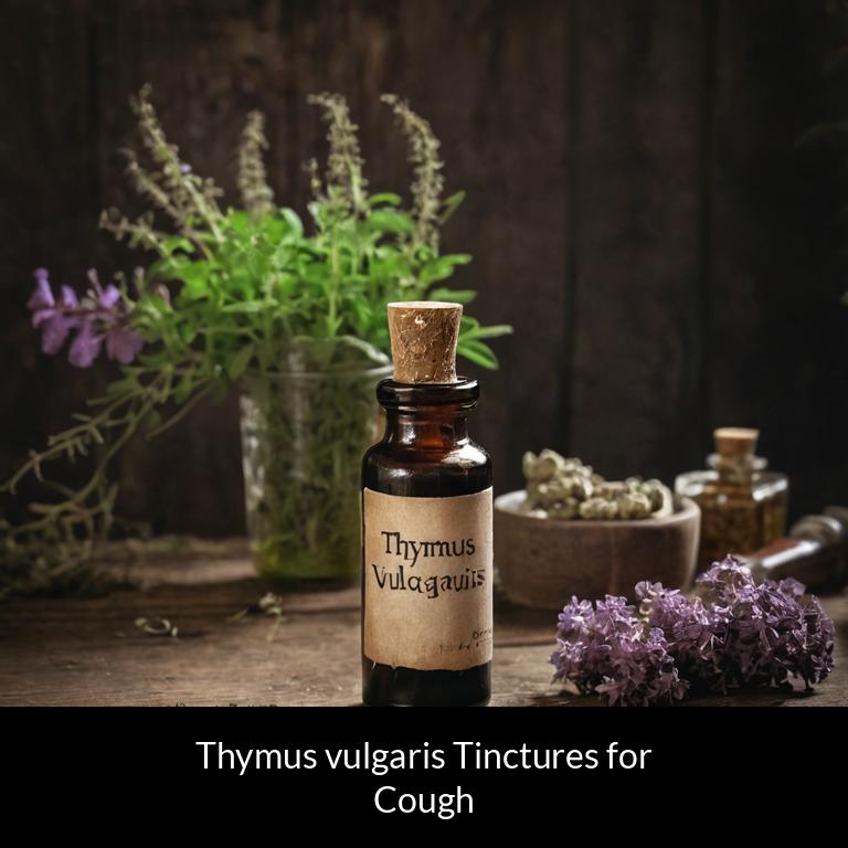 herbal tinctures for cough thymus vulgaris herbs
