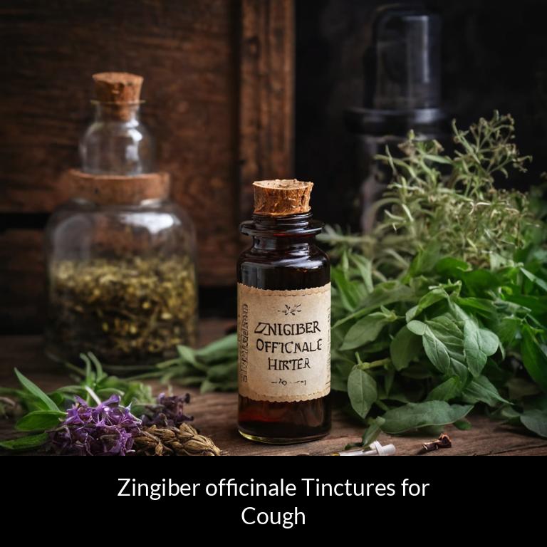 herbal tinctures for cough zingiber officinale herbs