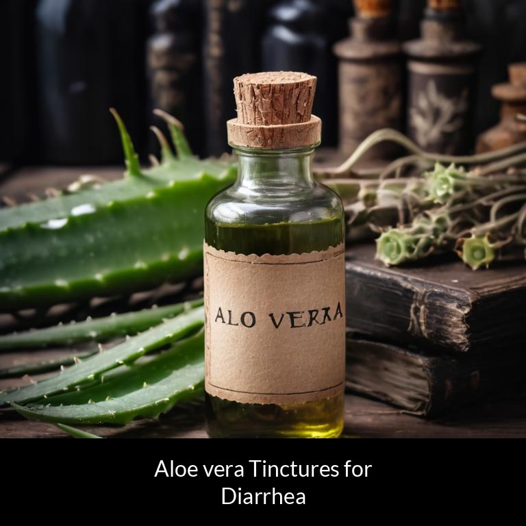 herbal tinctures for diarrhea aloe vera herbs