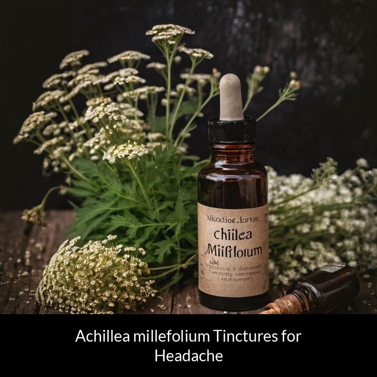 herbal tinctures for headache achillea millefolium herbs