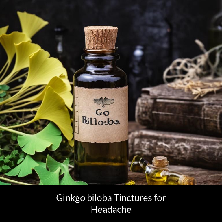 herbal tinctures for headache ginkgo biloba herbs