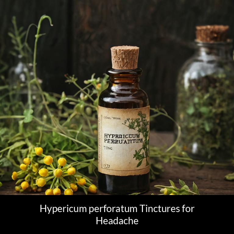 herbal tinctures for headache hypericum perforatum herbs