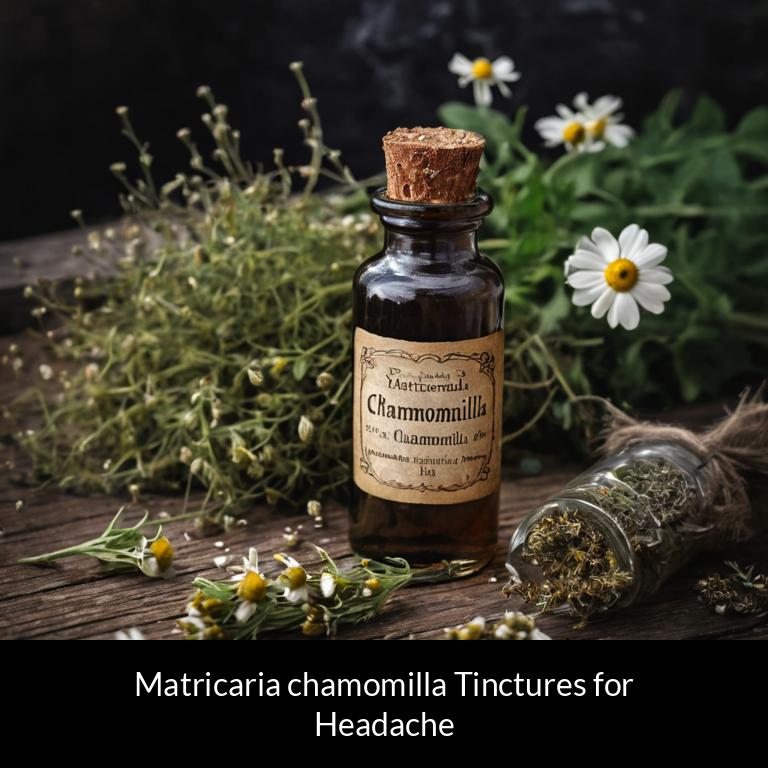 herbal tinctures for headache matricaria chamomilla herbs