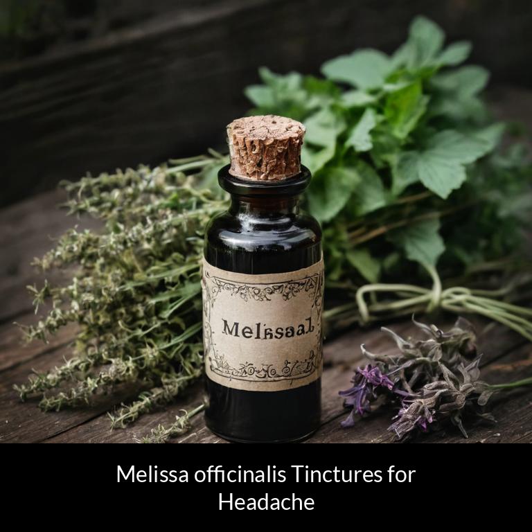 herbal tinctures for headache melissa officinalis herbs