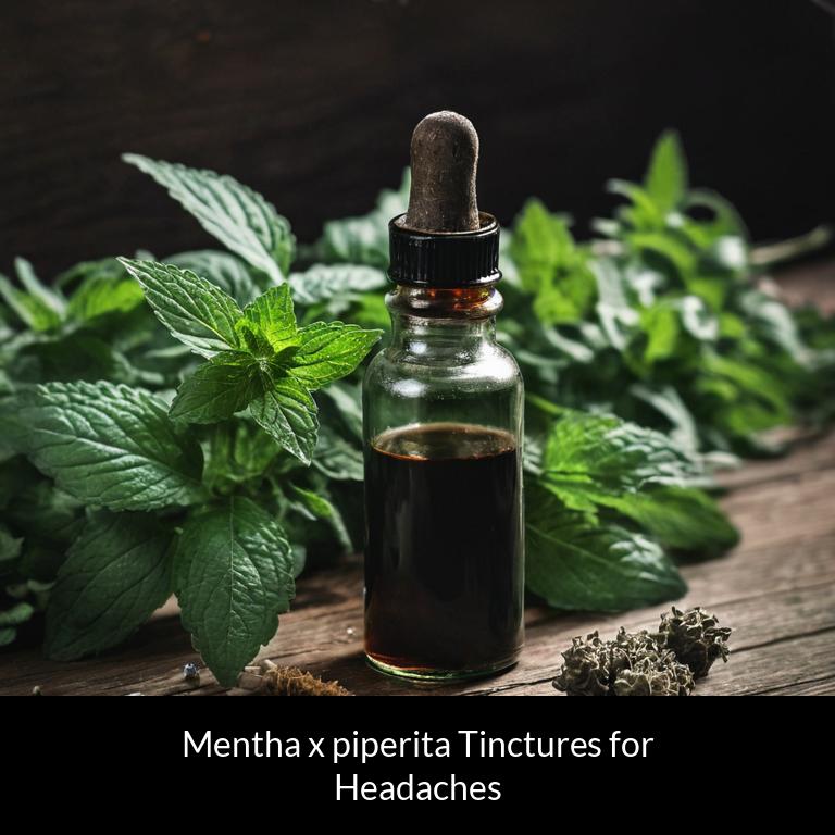 herbal tinctures for headache mentha x piperita herbs