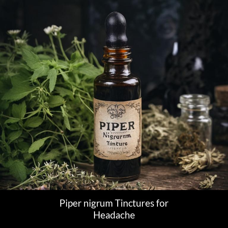 herbal tinctures for headache piper nigrum herbs