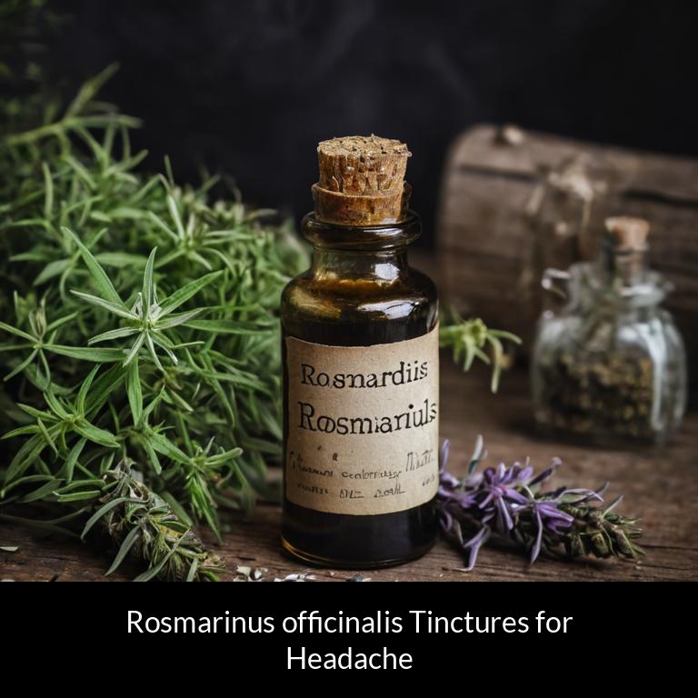 herbal tinctures for headache rosmarinus officinalis herbs