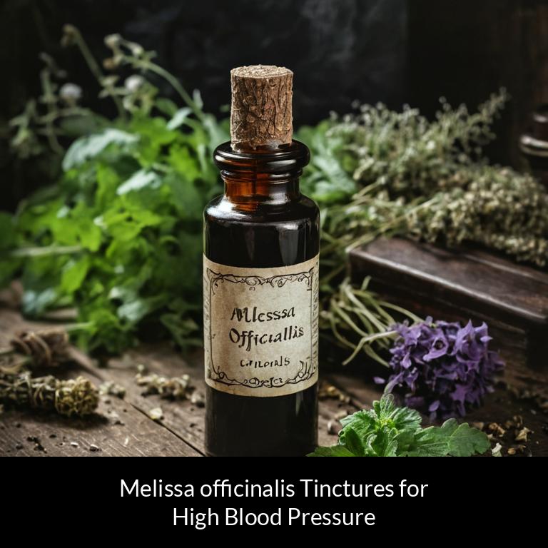 herbal tinctures for high blood pressure melissa officinalis herbs