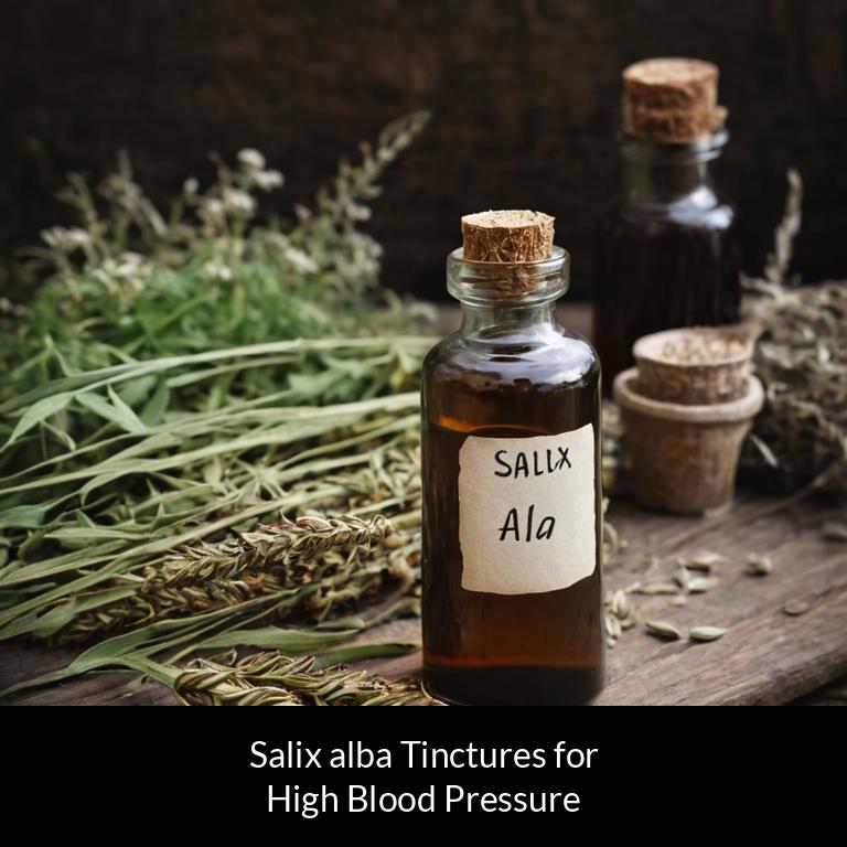 herbal tinctures for high blood pressure salix alba herbs