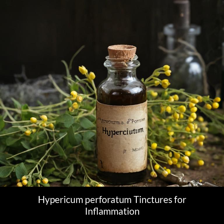 herbal tinctures for inflammation hypericum perforatum herbs