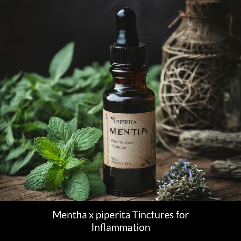 herbal tinctures for inflammation mentha x piperita herbs