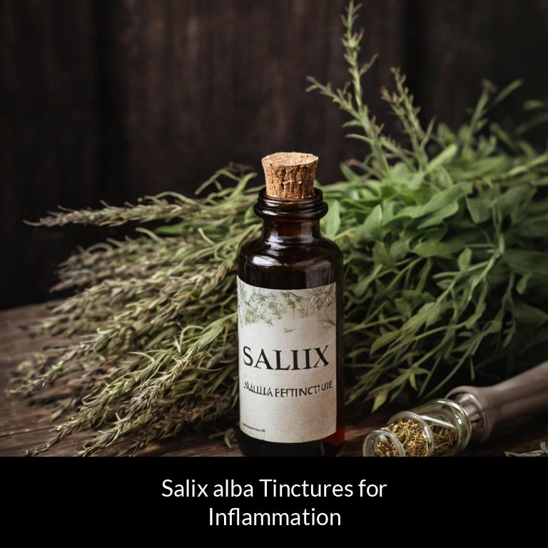 herbal tinctures for inflammation salix alba herbs