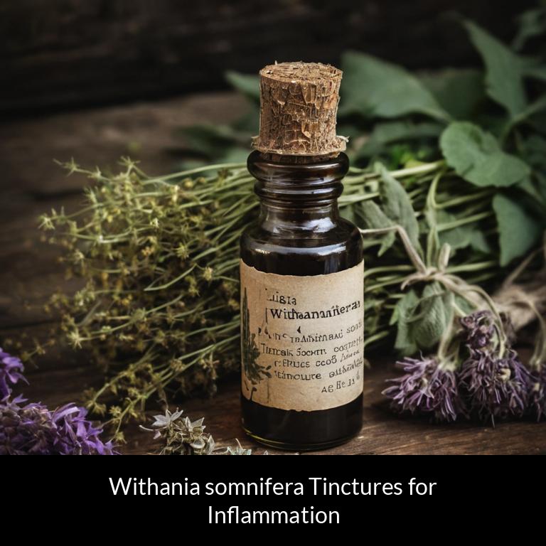 herbal tinctures for inflammation withania somnifera herbs