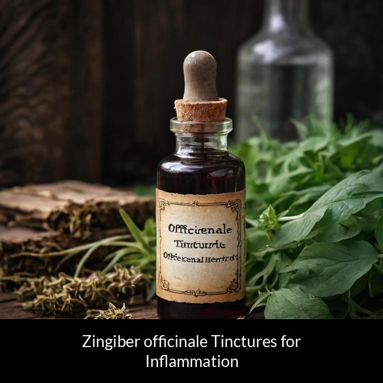 herbal tinctures for inflammation zingiber officinale herbs