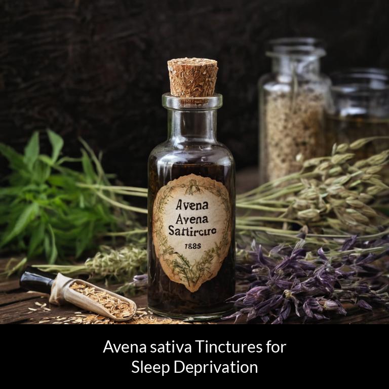 herbal tinctures for sleep deprivation avena sativa herbs