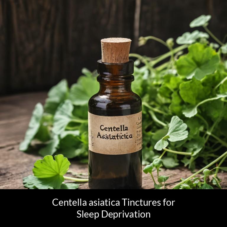 herbal tinctures for sleep deprivation centella asiatica herbs