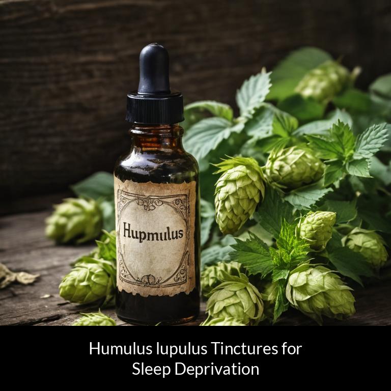 herbal tinctures for sleep deprivation humulus lupulus herbs