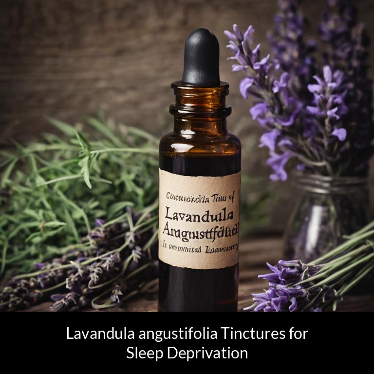 herbal tinctures for sleep deprivation lavandula angustifolia herbs