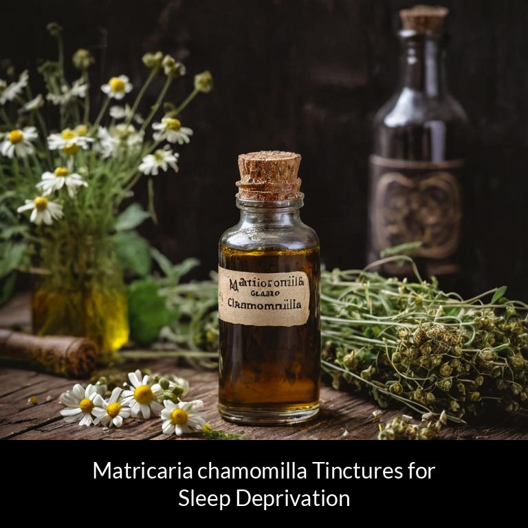 herbal tinctures for sleep deprivation matricaria chamomilla herbs