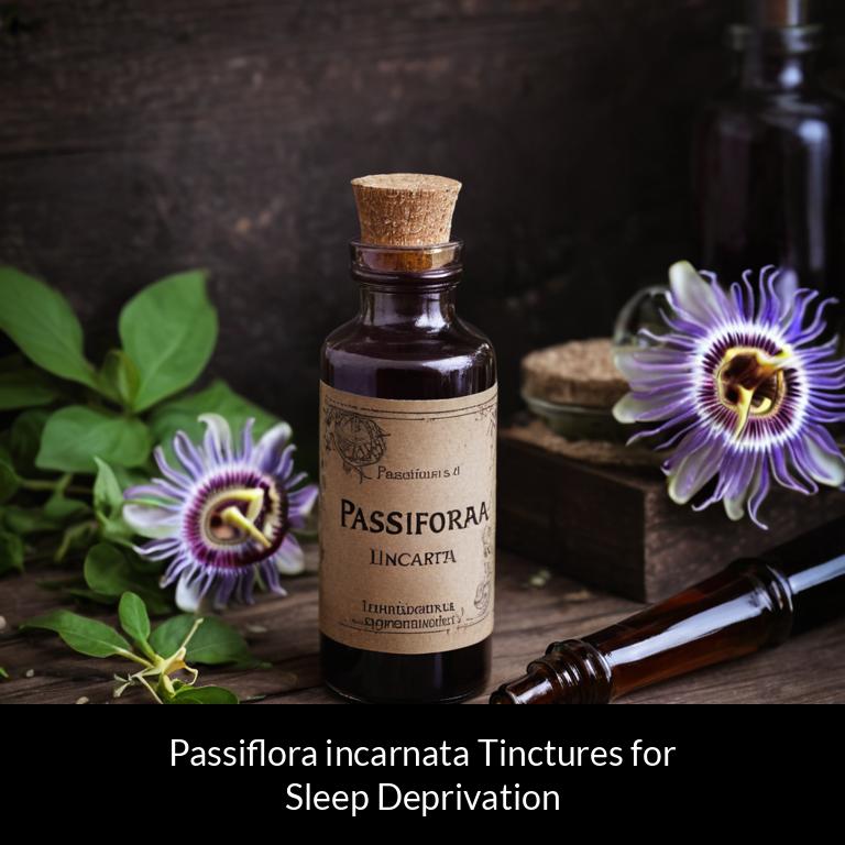herbal tinctures for sleep deprivation passiflora incarnata herbs