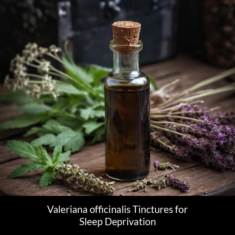 herbal tinctures for sleep deprivation valeriana officinalis herbs