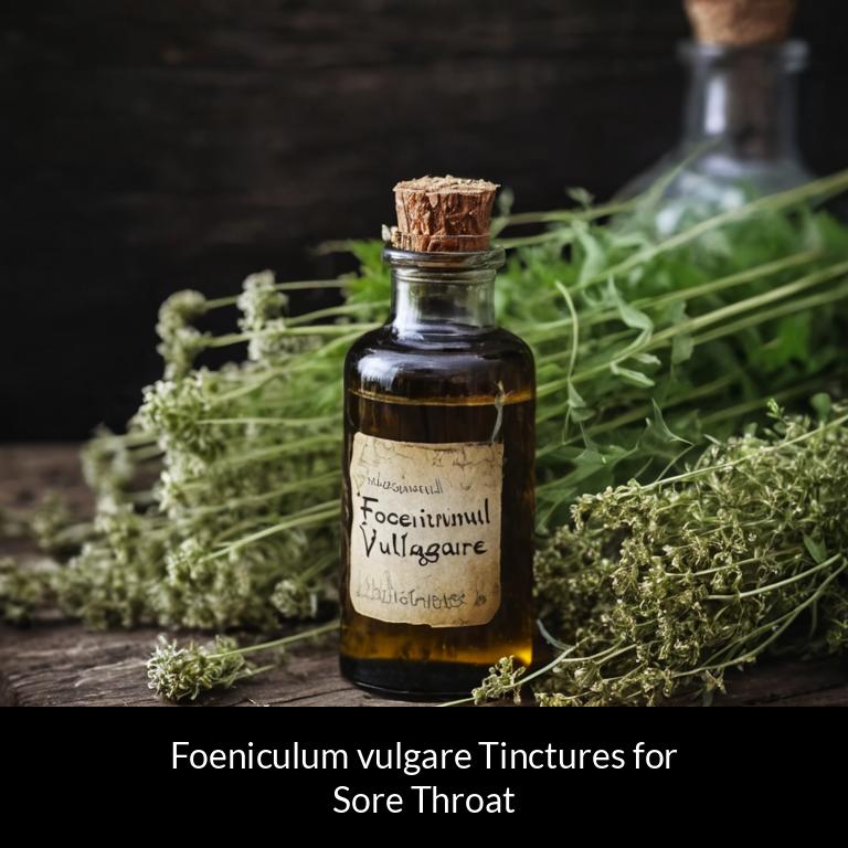 herbal tinctures for sore throat foeniculum vulgare herbs