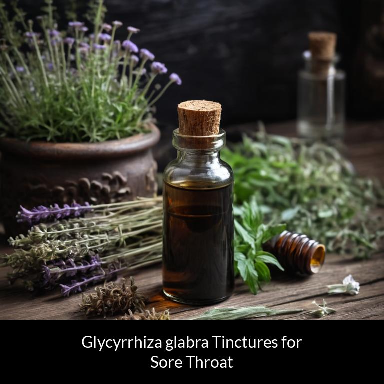 herbal tinctures for sore throat glycyrrhiza glabra herbs