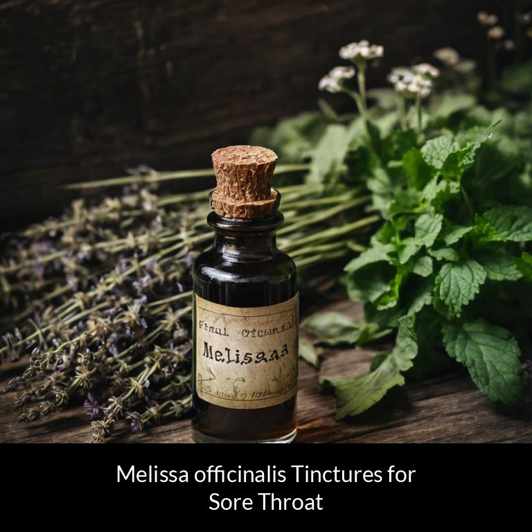 herbal tinctures for sore throat melissa officinalis herbs