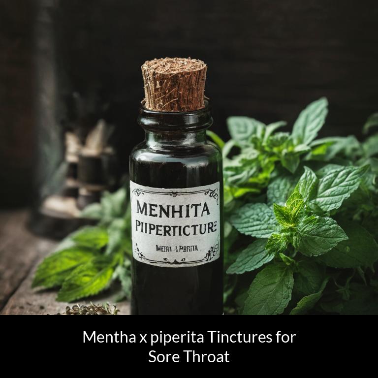 herbal tinctures for sore throat mentha x piperita herbs
