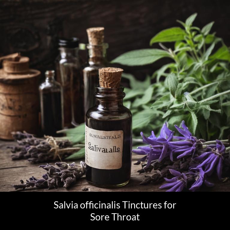 herbal tinctures for sore throat salvia officinalis herbs