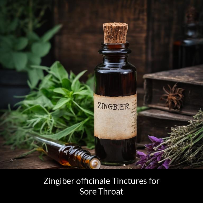 herbal tinctures for sore throat zingiber officinale herbs
