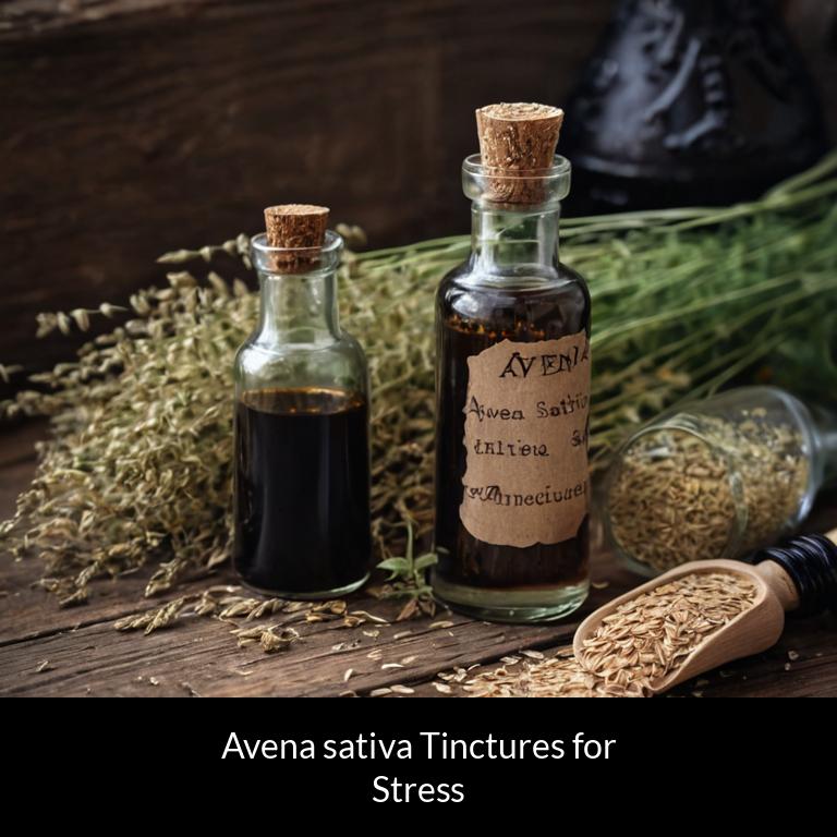 herbal tinctures for stress avena sativa herbs