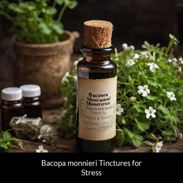 herbal tinctures for stress bacopa monnieri herbs