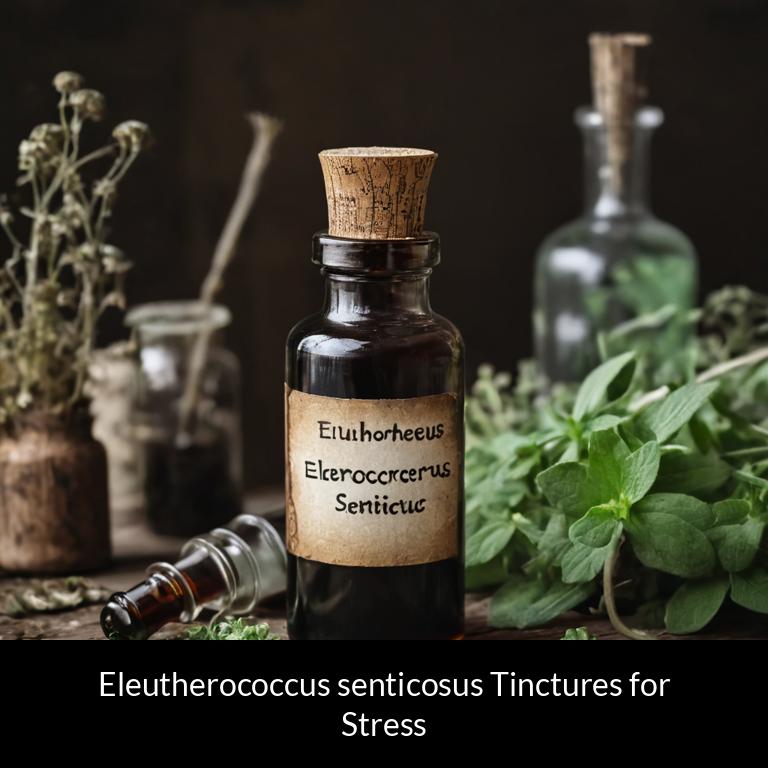 herbal tinctures for stress eleutherococcus senticosus herbs