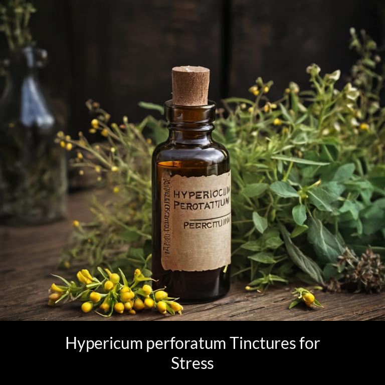herbal tinctures for stress hypericum perforatum herbs