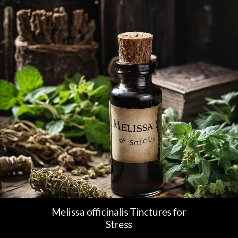 herbal tinctures for stress melissa officinalis herbs