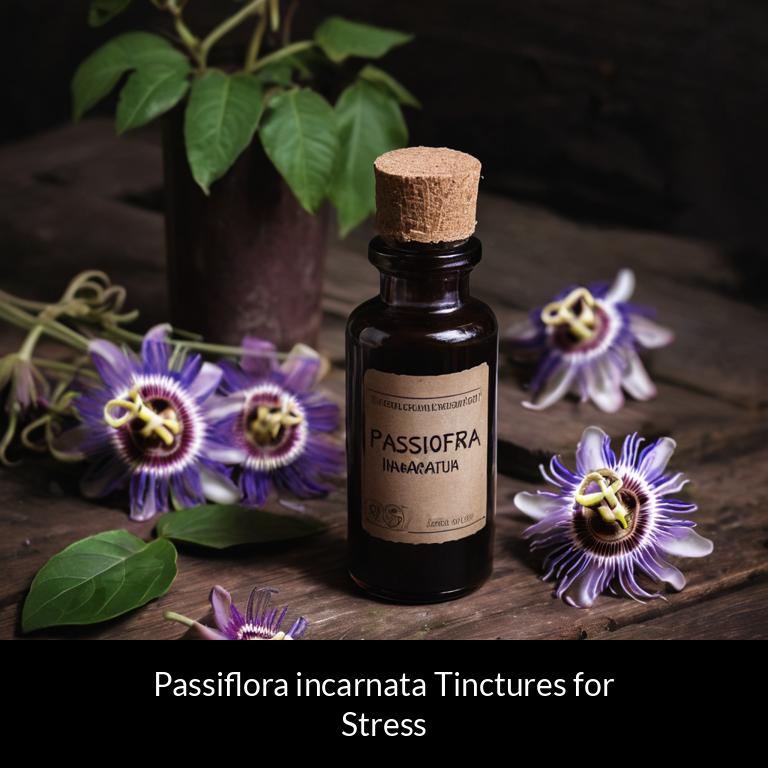 herbal tinctures for stress passiflora incarnata herbs