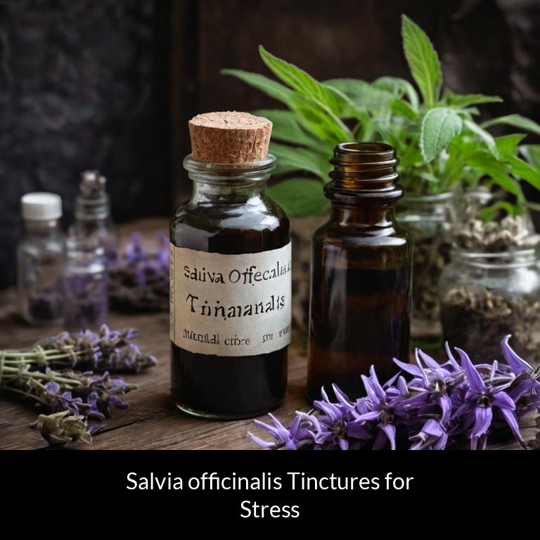 herbal tinctures for stress salvia officinalis herbs