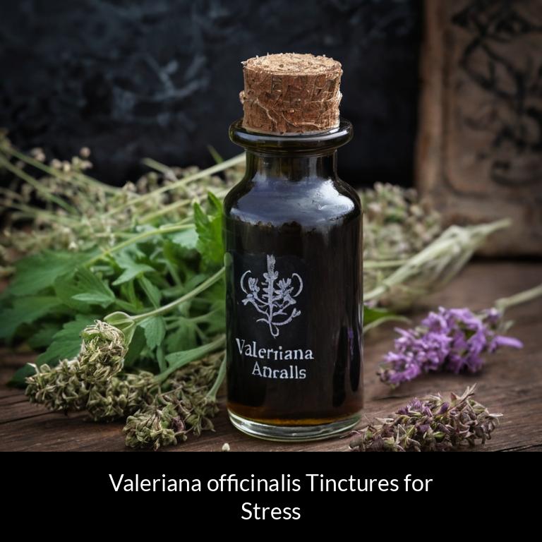 herbal tinctures for stress valeriana officinalis herbs