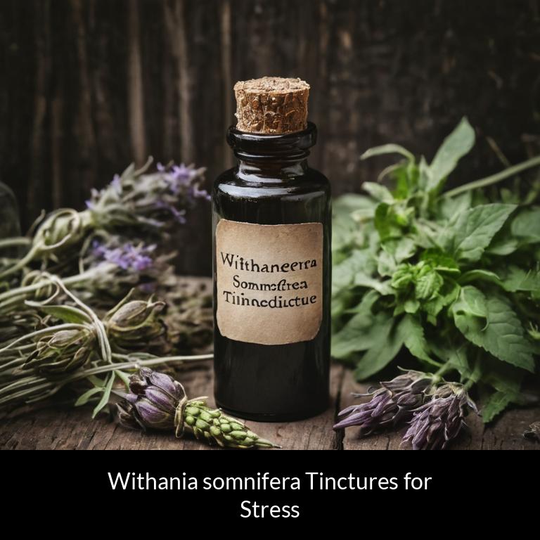 herbal tinctures for stress withania somnifera herbs
