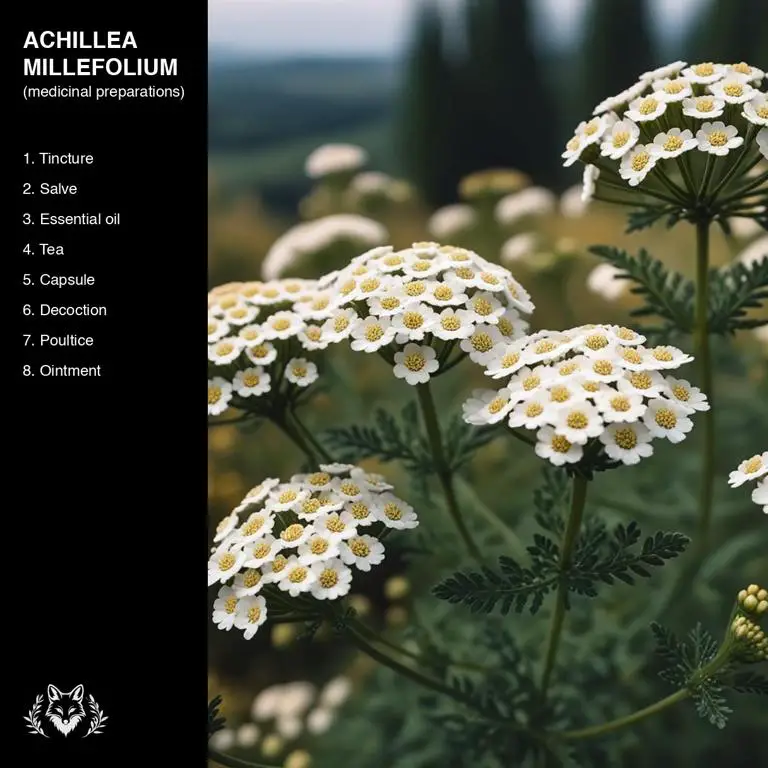 preparations of Achillea millefolium