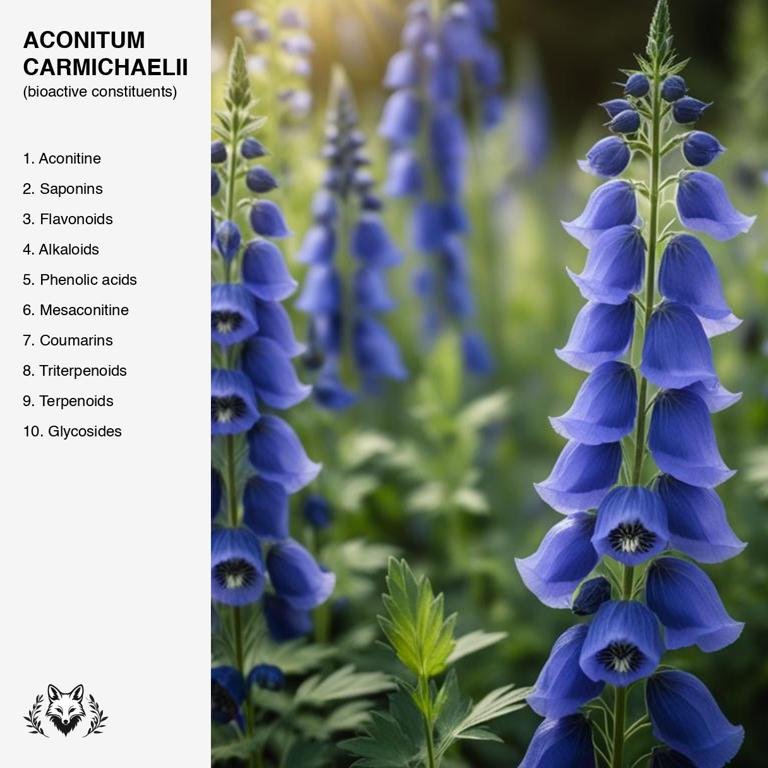 constituents of Aconitum carmichaelii