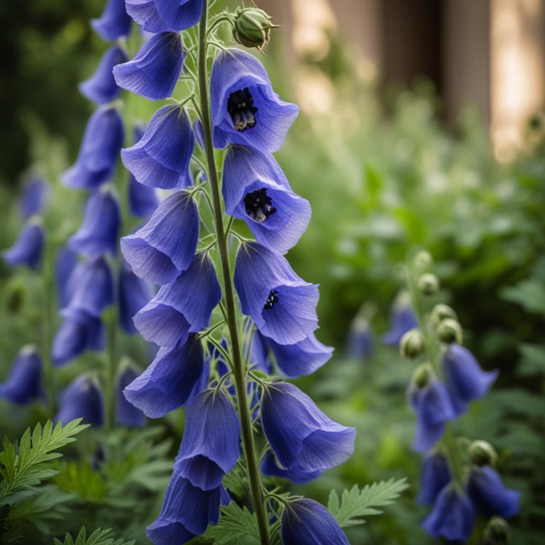 Aconitum carmichaelii plant