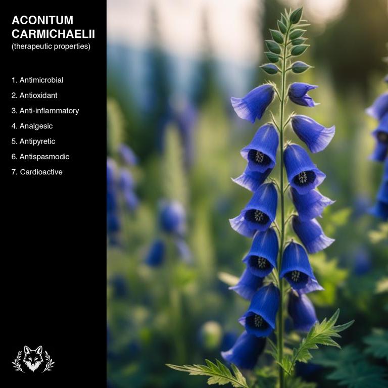 properties of Aconitum carmichaelii