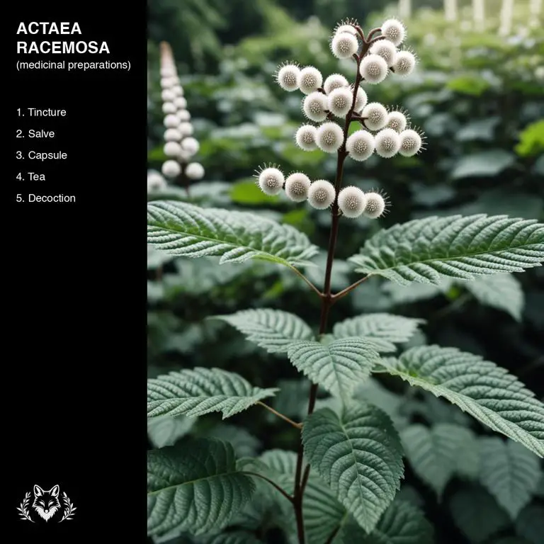 preparations of Actaea racemosa